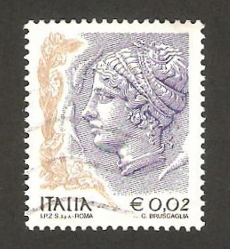la mujer en el arte, cara de una moneda de syracusa
