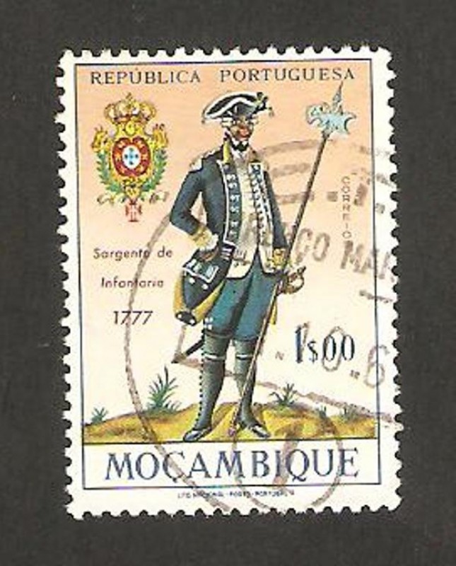 uniformes militares, sargento de infantería