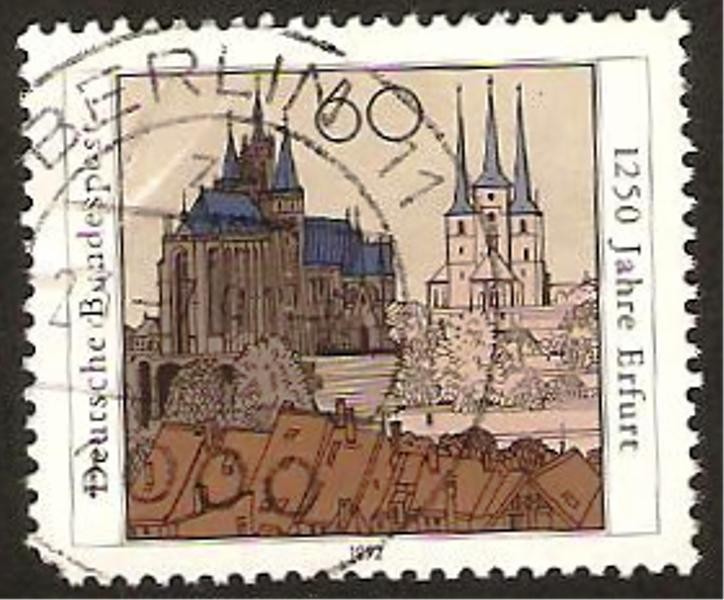 1250 anivº de la villa de erfurt, catedral e iglesia saint sever