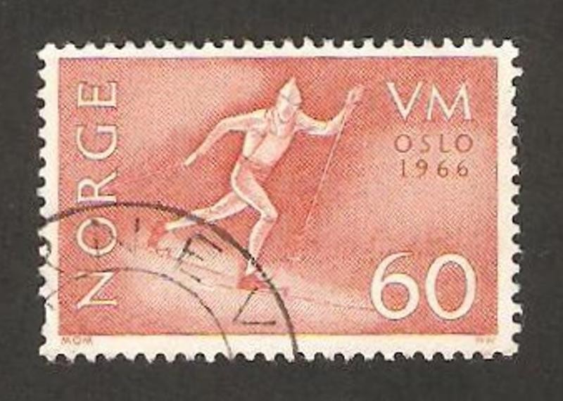 mundial de esquí en holmenkollen, carrera de fondo