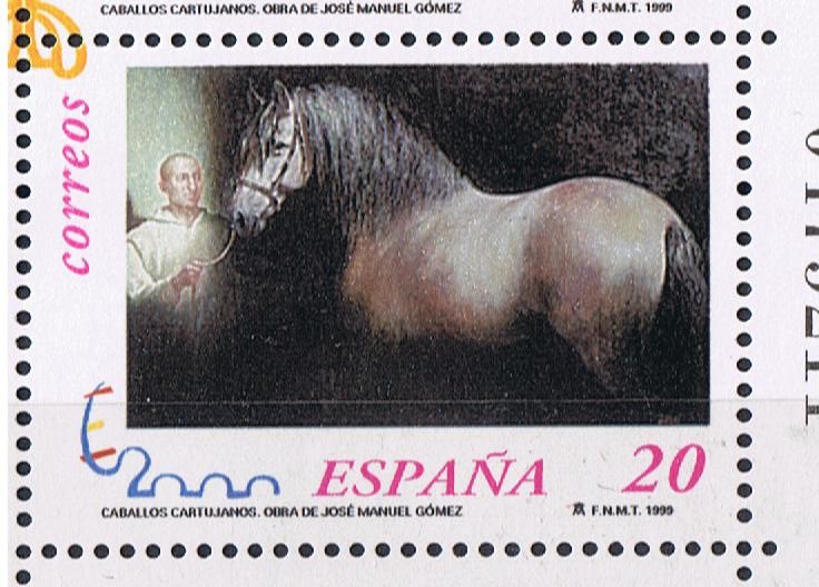 Edifil  3679  Exposición Mundial de Filatelia ESPAÑA 2000  