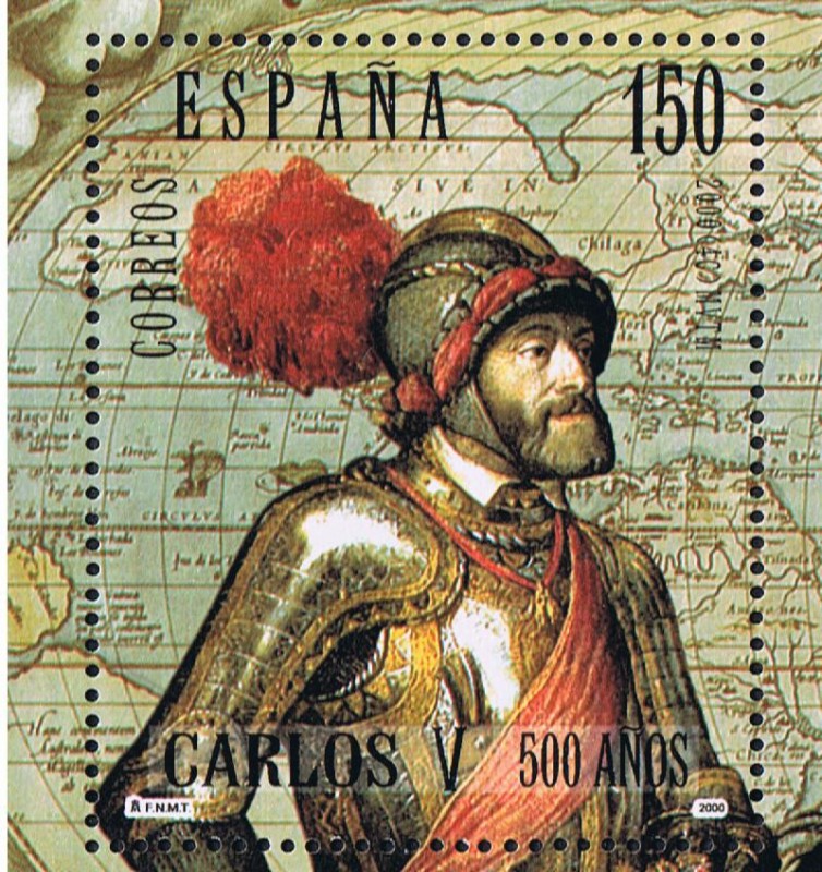 Edifil  3699  5º centenario del nacimiento de Carlos V  