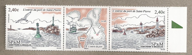 La entrada al puerto de San Pierre