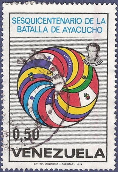 VENEZUELA Batalla Ayacucho 0,50