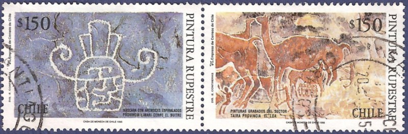 CHILE Pintura rupestre 150 doble