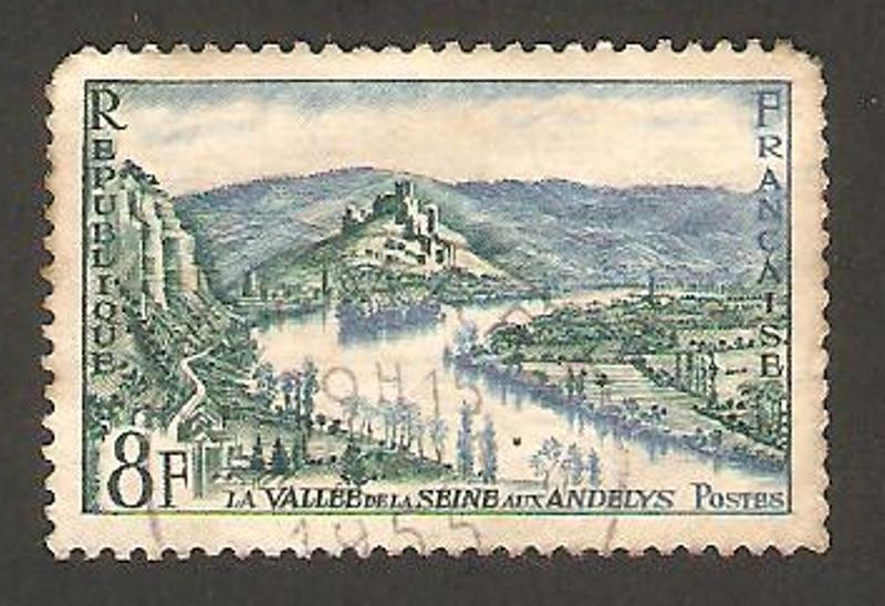 valle de seine con andelys y castillo gaillard