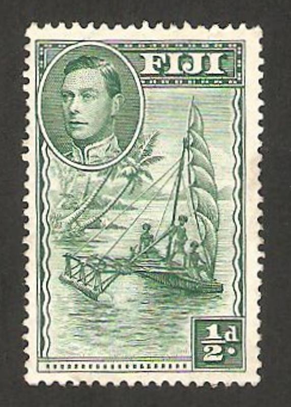 George VI, y barco a vela