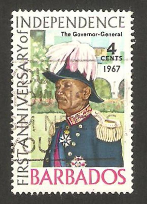 anivº de la independencia, el gobernador general 