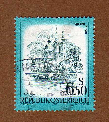 Scott 968. Iglesia Villach, Perau