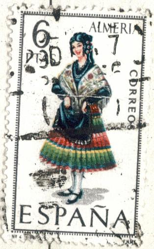 ESPANA 1967 (E1770) Trajes tipicos espanoles - Almeria 6p