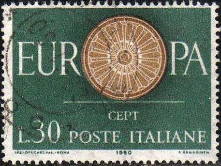 Italia 1960 Scott 809 Sello Serie Europa usado