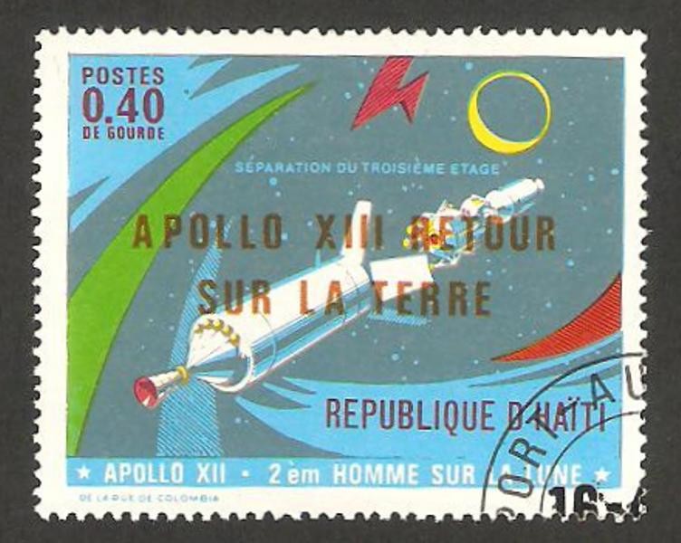 apolo  XIII, regreso a la tierra