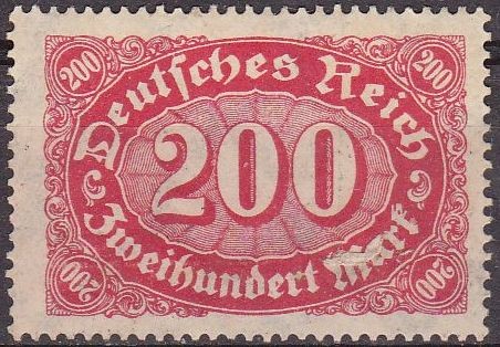 Deutsches Reich 1922 Scott 200 Sello Nuevo Basica Numeros 200 s/goma Alemania Michel248