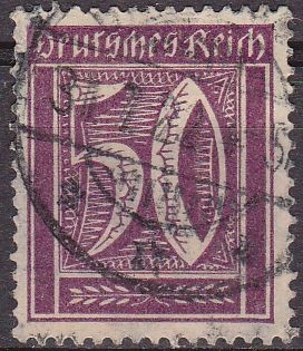 Deutsches Reich 1922 Scott 143 Sello Serie Basica Numeros 50 usado Alemania