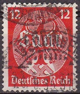 Deutsches Reich 1934 Scott 445 Sello º SAAR Aguila Alemana Michel 12 545 Yvert 510 