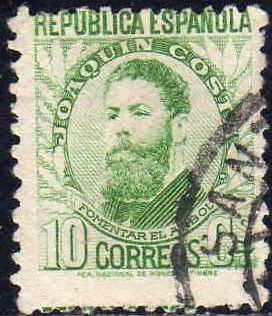 ESPAÑA 1932 664 º Personajes Joaquin Costa 10c Republica Española