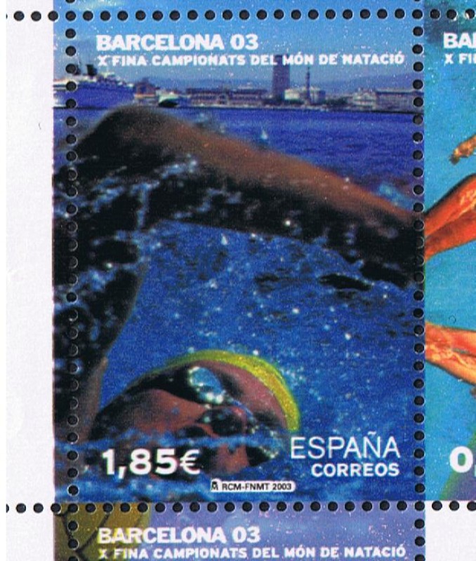 Edifil  SH 3991 B  Campeonatos del Mundo de Natación Barcelona 03.  