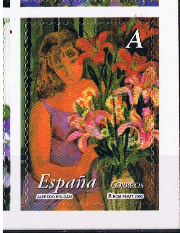 Edifil  4010  La mujer y las flores.  