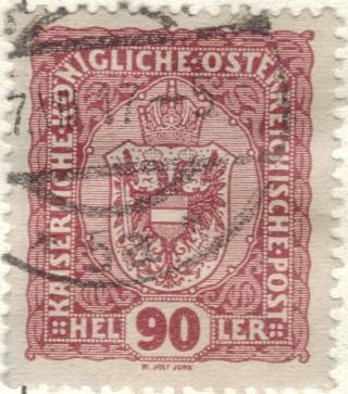 AUSTRIA 1916 (M198) Escudo 90h