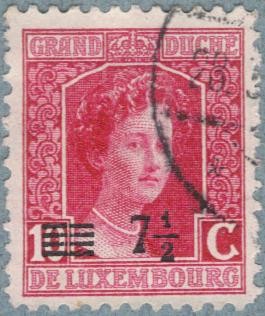 LUXEMBURGO 1915 (M113) Gran Duquesa Carlota 7 1.2c