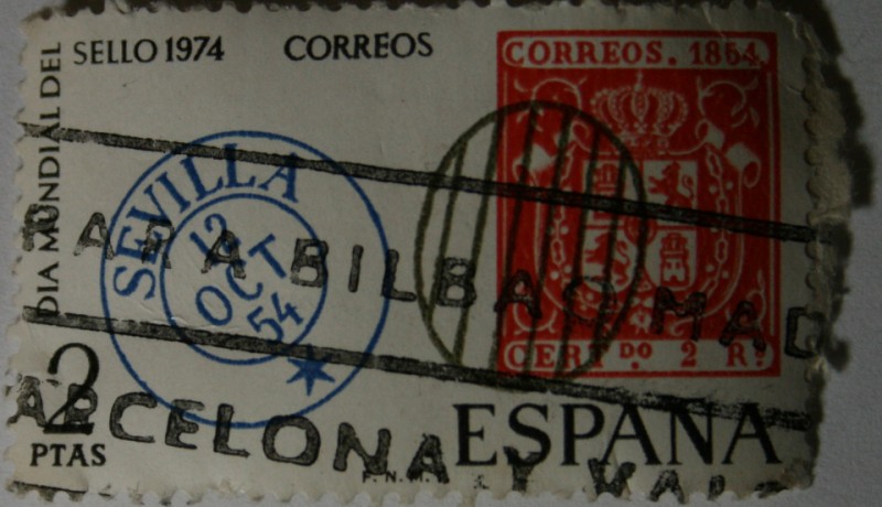 Dia Mundial del Sello 1974 2ptas