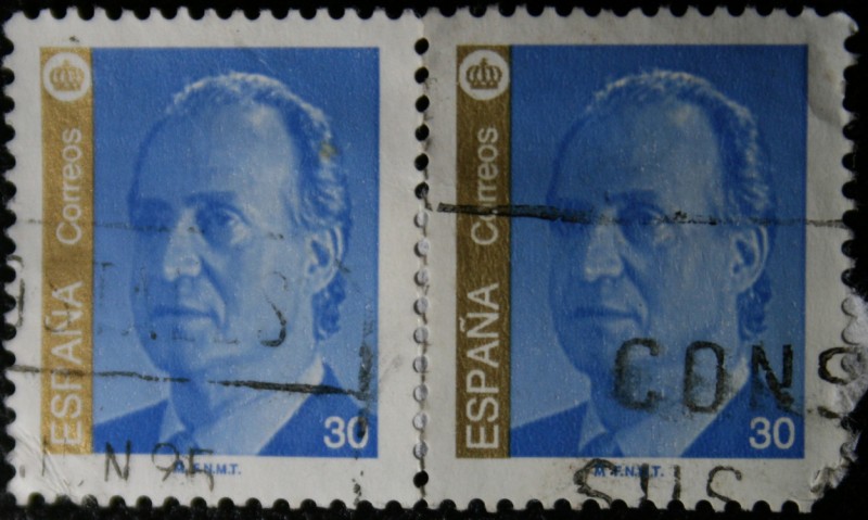 Juan Carlos I 30 en bloque de 4
