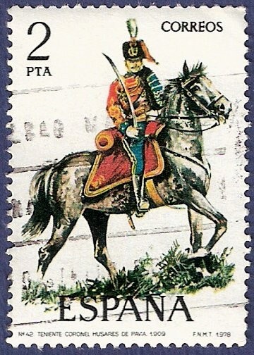 Edifil 2452 Teniente coronel húsares de Pavía 2