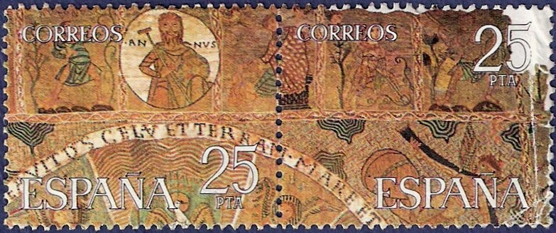 Edifil 2586-2587 Tapiz de la Creación B-C 25