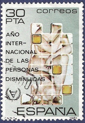Edifil 2612 Año internacional de las personas disminuidas 30