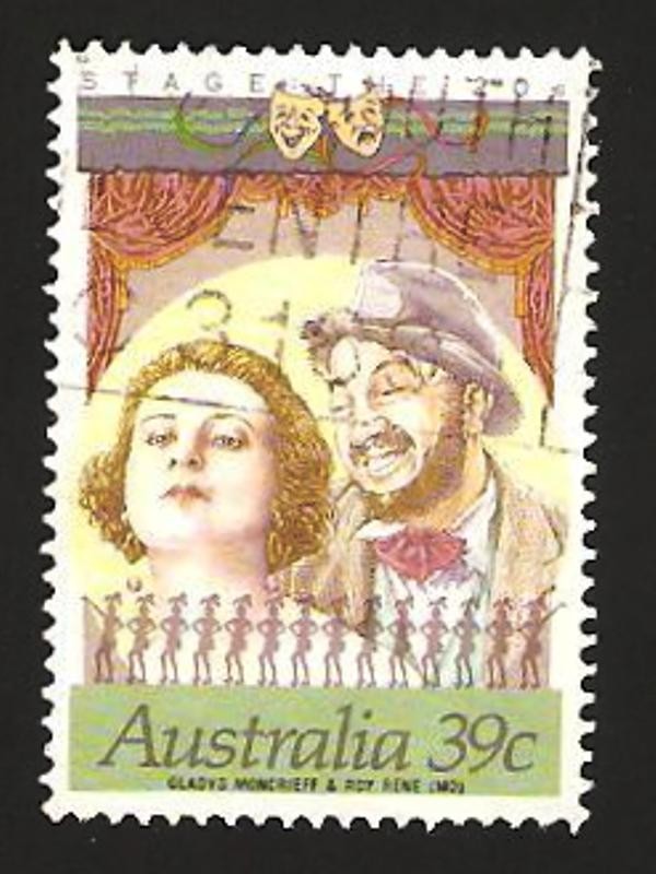 Gladys Moncrieff y Roy Rene, cantantes