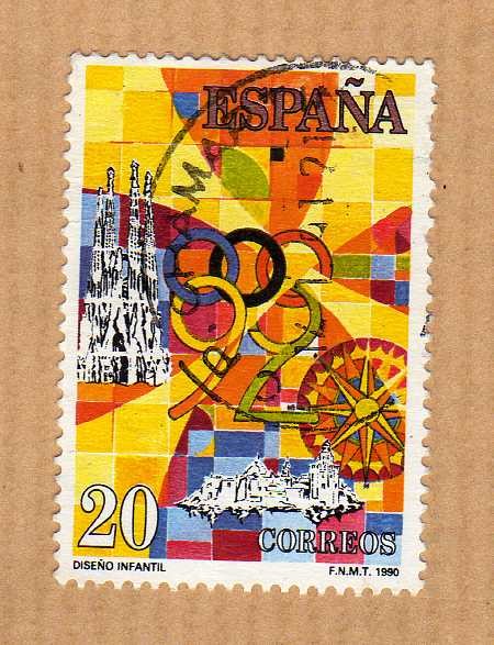Diseño Infatil II Concurso Filatelico Escolar