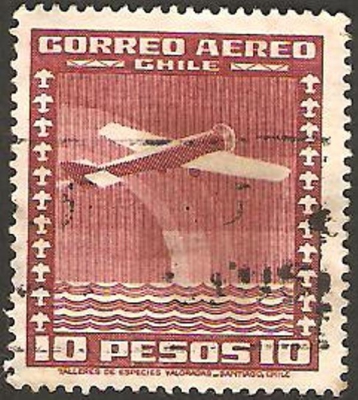avión y arco iris