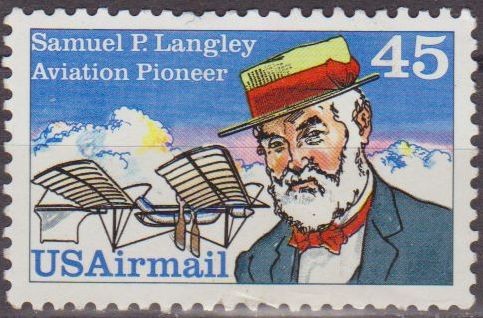 USA 1988 Scott C118 Sello Pioneros Aviación Samuel P. Langley usado Estados Unidos Etats Unis Michel