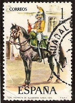 Uniformes militares - Trompeta de Alcántara de Línea, 1815