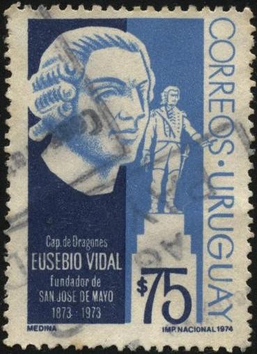 Capitán de Dragones EUSEBIO VIDAL, fundador de San José de Mayo en 1873.