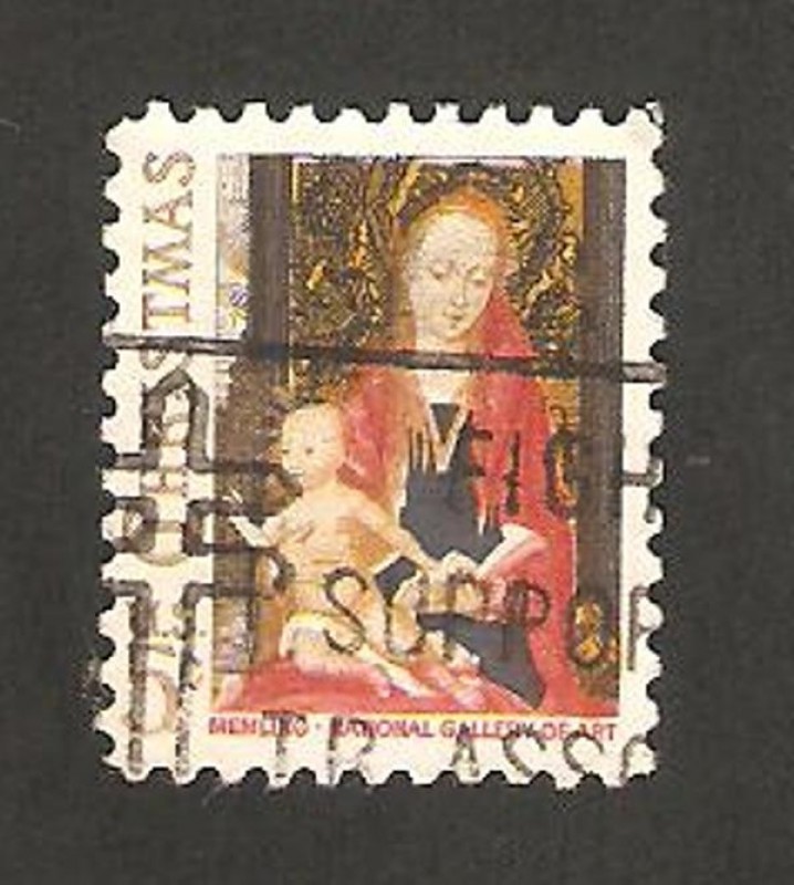 Navidad, la virgen y el niño
