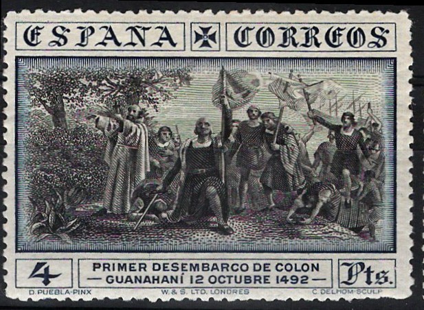 544 Descubrimiento de América. Desembarco en Guanahani