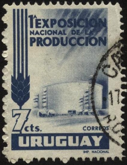 1ra. exposición nacional de la producción en el Cilindro Municipal de  Montevideo.