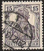 DEUTSCHES REICH- IMAGEN SIMBOLICA DE GERMANIA SEGUN RETRATO DE ANNA FUHRING