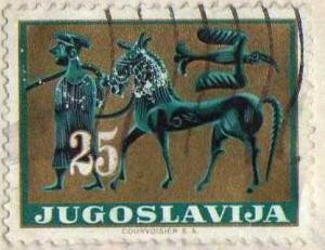 hombre, caballo y pajaro