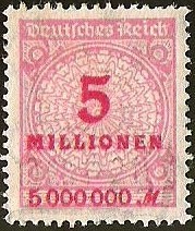 DEUTSCHES REICH - IMPERIO ALEMAN - 5 MILLIONEN