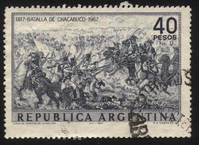150 años de la Batalla de Chacabuco. Triunfo fundamental del ejército independentista comandada por 