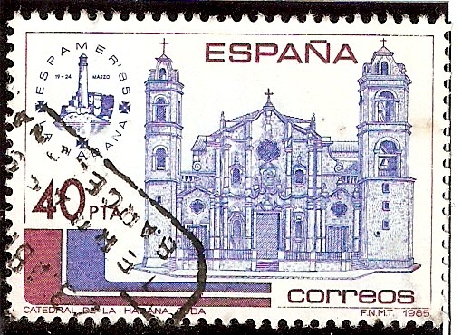 América-España, ESPAMER'85. Catedral de la Habana