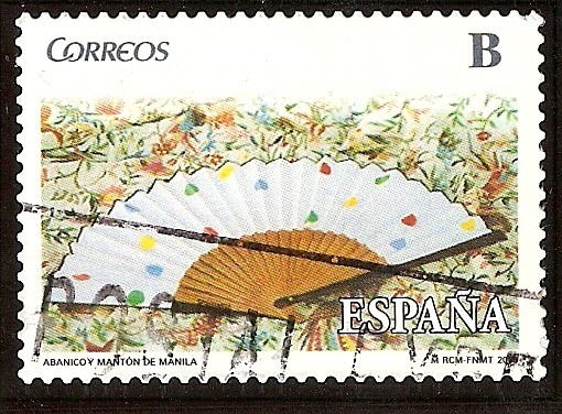 Abánico y mantón de manila