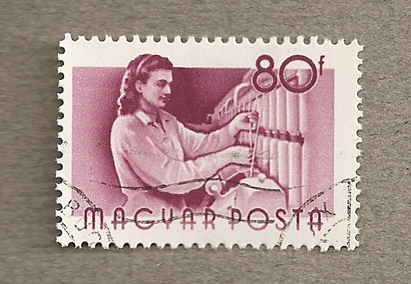 Trabajadora en fabrica textil