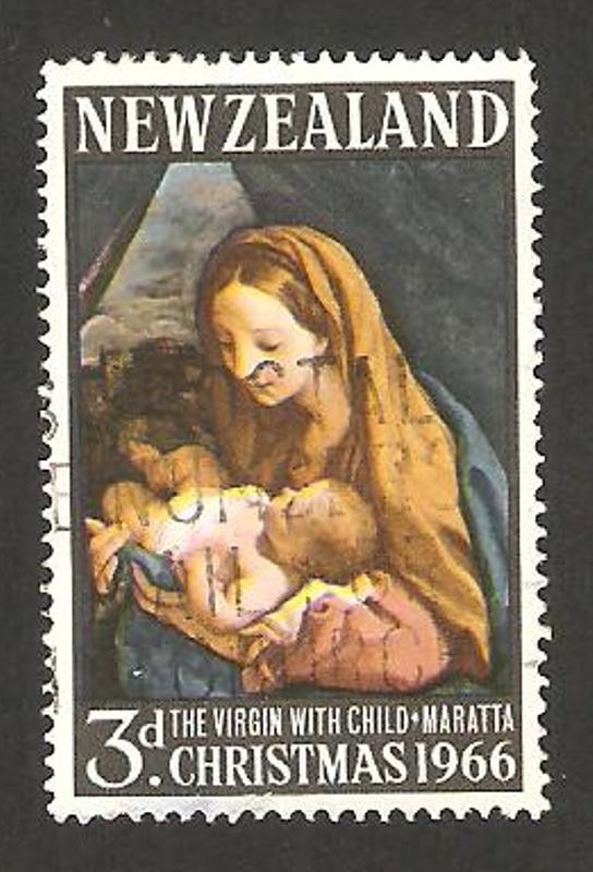 Navidad, la virgen y el niño