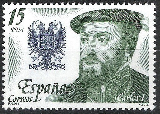 2552 Reyes  de España. Casa de Austria. Carlos I.