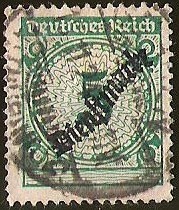 DEUTSCHES REICH - DIENFMARKE SOBRECARGA