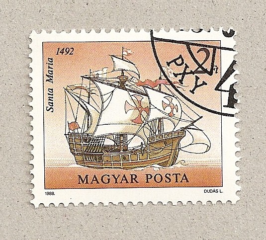 Caravela Santa María en 1492