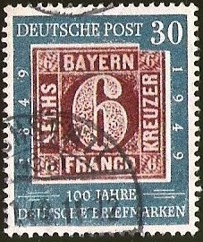 DEUTSCHE POST - 100 JAHRE DEUTSCHE BRIEFMARKEN